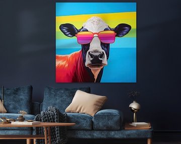 Kuh mit Brille von KoeBoe