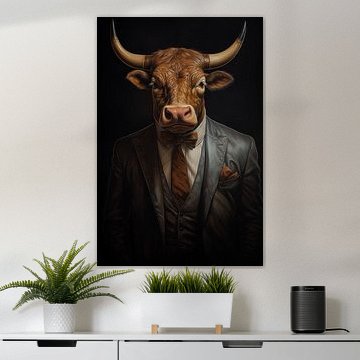 Taureau en costume sur KoeBoe