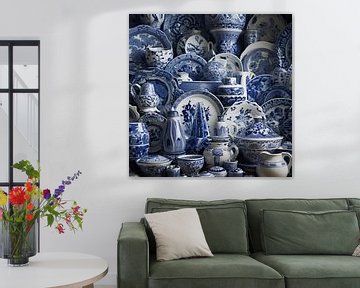 Delft blue porcelain by The Exclusive Painting