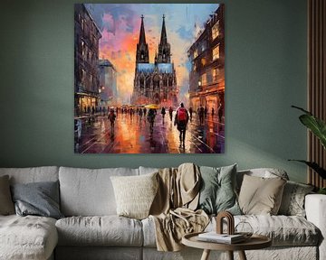 Kölner Dom abstrakt von The Xclusive Art