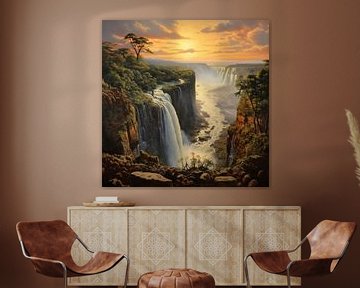 Victoria Falls Zimbabwe waterfalls by TheXclusive Art