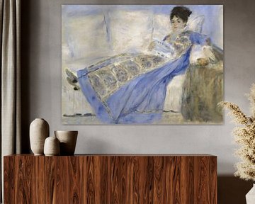 Portret van Madame Claude Monet, Pierre-Auguste Renoir
