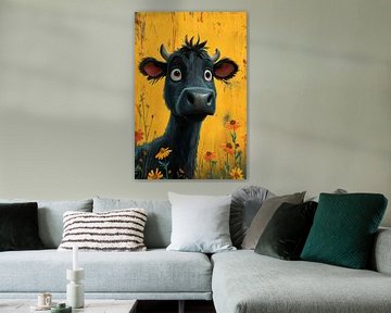 Surprised Cow by But First Framing