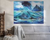 Example of the artwork in a room