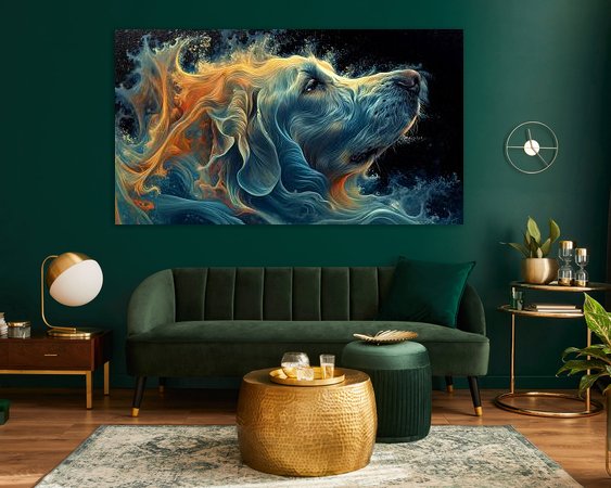 Example of the artwork in a room