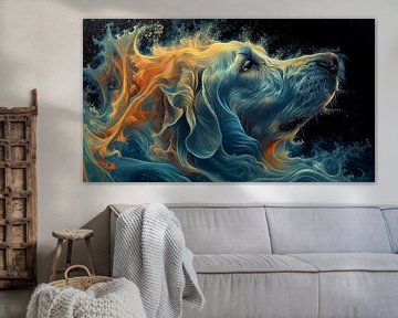 De mandelbrot fractal hond. van Harry Stok