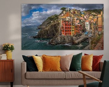 Riomaggiore - Wide View van Teun Ruijters