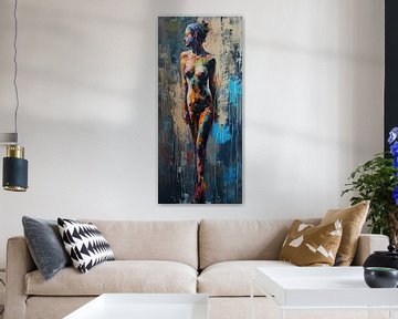 Abstract Woman Silhouette | Modern Abstract by Blikvanger Schilderijen