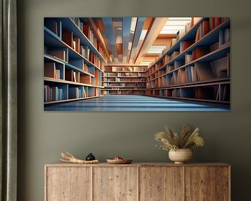 in the library by fernlichtsicht