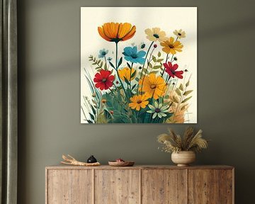 Blumen-Illustration von Dakota Wall Art