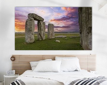 Stonehenge, de beroemde steencirkel in Engeland van Maarten Hoek