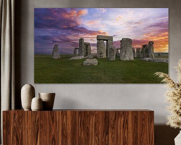 Stonehenge, the famous stone circle in England by Maarten Hoek