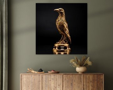 Figurine d'oiseau en or sur The Xclusive Art