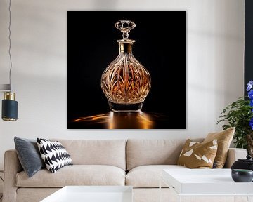 Whiskey carafe gold by The Xclusive Art