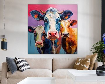 Kühe abstrakt von TheXclusive Art