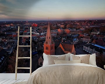 De Grote Kerk op de Markt in Wageningen van Nico van Maaswaal