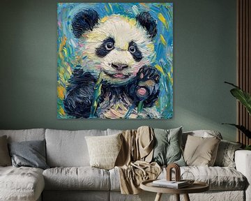 Babypanda an Hockney 3 von DNH Artful Living