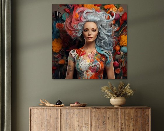 Example of the artwork in a room