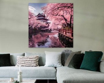 Accents roses de la saison Sakura sur The Xclusive Art