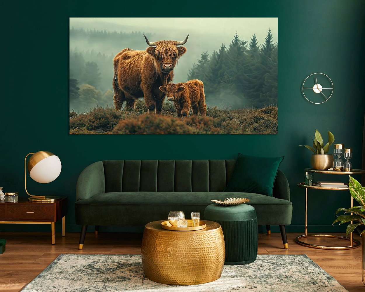 Example of the artwork in a room