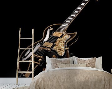 Gitarre gold-schwarz