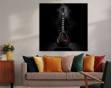 Gitaar bruin-zwart van TheXclusive Art