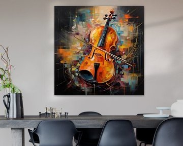 Geige abstrakt von The Xclusive Art