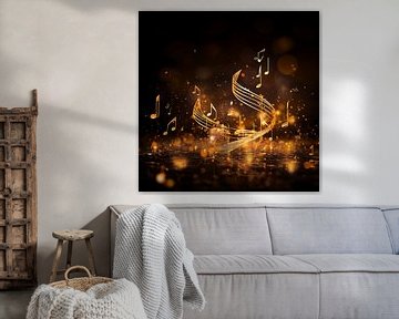 Gouden muzieknoten