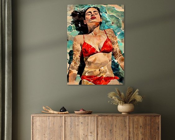 Example of the artwork in a room