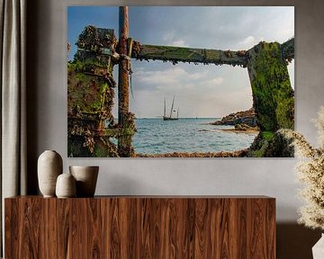 Windjammers in de Chausey-archipel