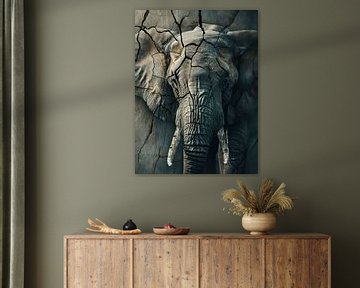 Antiquity in Veins - The Timeless Elephant by Eva Lee