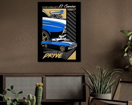 Example of the artwork in a room