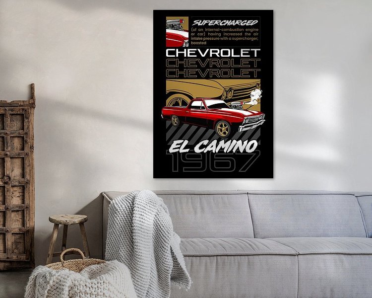 Example of the artwork in a room