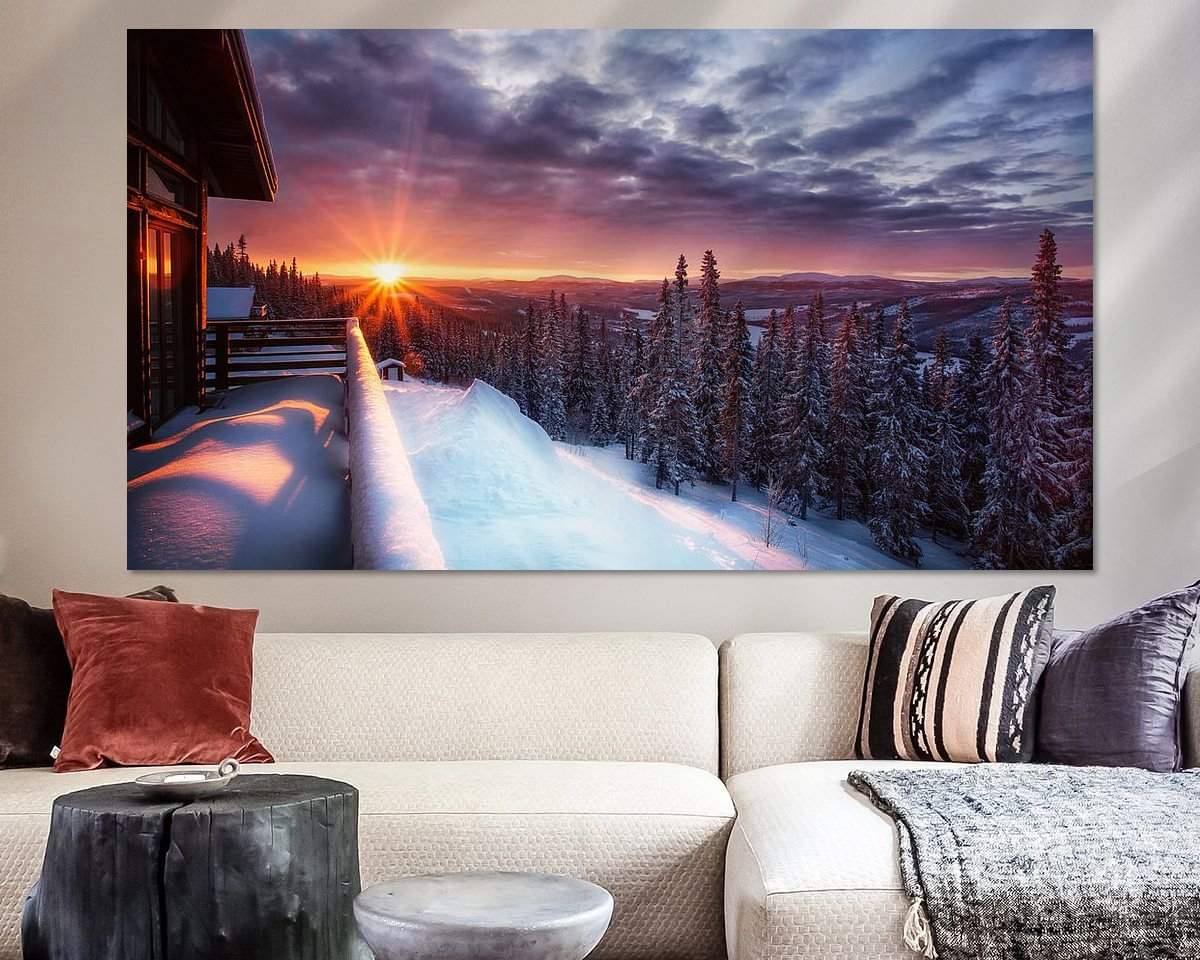 Example of the artwork in a room