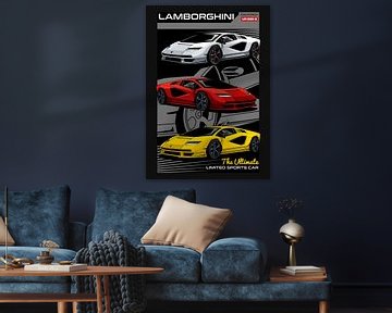 Lamborghini Countach LPI 800-4 Voiture sur Adam Khabibi