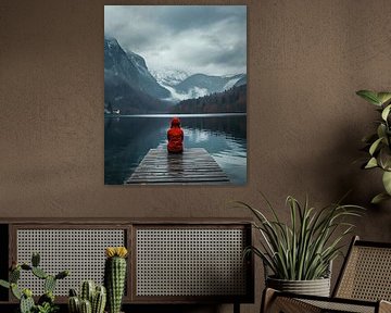 Ambiance mystique au lac de montagne