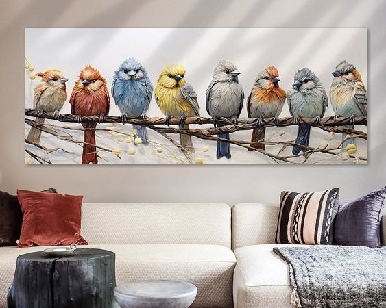 Example of the artwork in a room