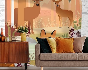 The fox in the forest (orange) by Hannah Barrow