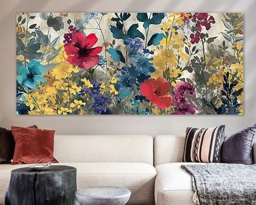 Peinture de fleurs - Flore vibrante sur Art Merveilleux