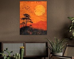 Example of the artwork in a room