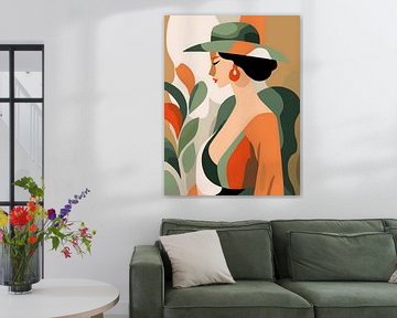 Abstract Woman Earth tones by Gypsy Galleria