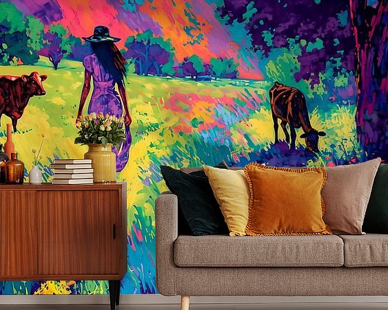 Example of the artwork in a room