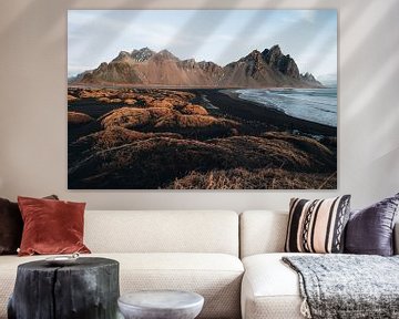 Plage de Stokksnes et montagne de Vestrahorn