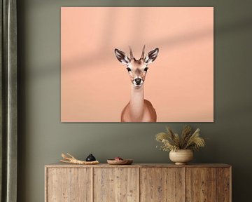 Sérénité de la savane - Le portrait de la gazelle sur Eva Lee