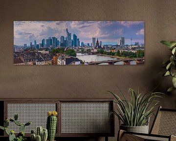 Panorama von Frankfurt am Main von Henk Meijer Photography