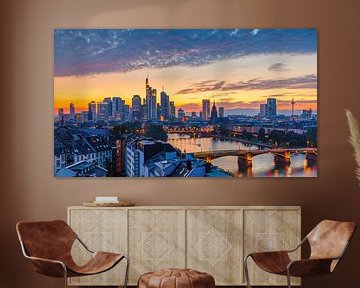 Sunset Frankfurt am Main by Henk Meijer Photography