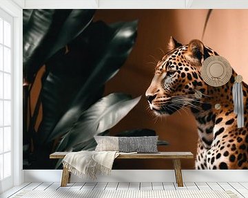 Leopard in Loof - Dschungel Mystique von Eva Lee