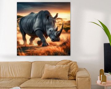 Rhinozeros von Digital Art Nederland