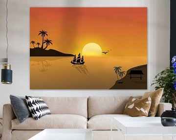 evening view on the beach by Fatih design Fatih design