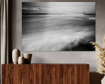 Langzeitbelichtungsaufnahme am Strand von Vlissingen von Fotografie Jeronimo